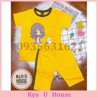 Đồ bộ lửng bé gái Gap size đại, Bộ thun cotton lửng cho bé gái size đại