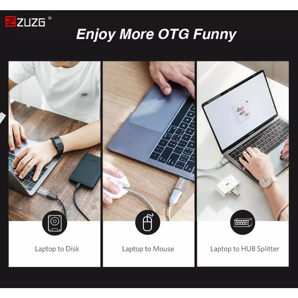 Jack chuyển đổi Micro/Type C to USB 3.0 Adapter OTG T2 ZUZG Original