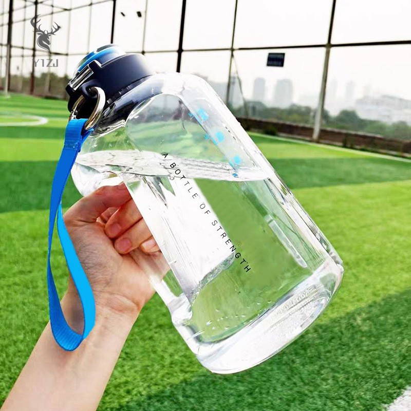 COD&amp; Gallon Water Bottle with Time Marker Large Water Bottle 1 Gallon Water Jug Outdoor Activity Large Capacity &amp;VN