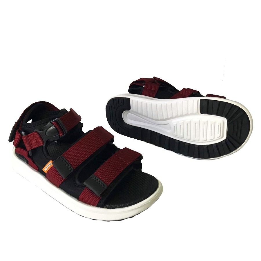 Giày sandal Vento unisex nam nữ 3 quai ngang siêu nhẹ có quai hậu cố định cho cặp đôi mang đi học đi biển du lịch NB03R