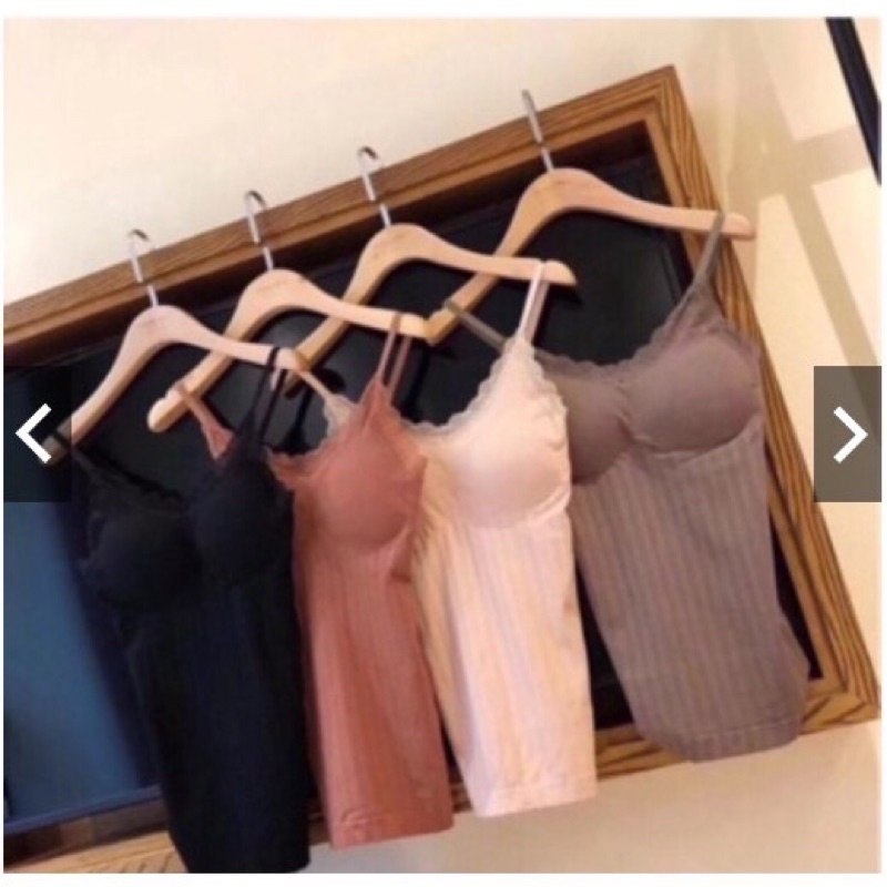 HOT*Áo bra dáng dài,áo hai dây chất len tăm mềm mịn