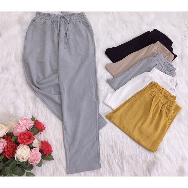 Quần baggy đũi xước cạp chun | BigBuy360 - bigbuy360.vn