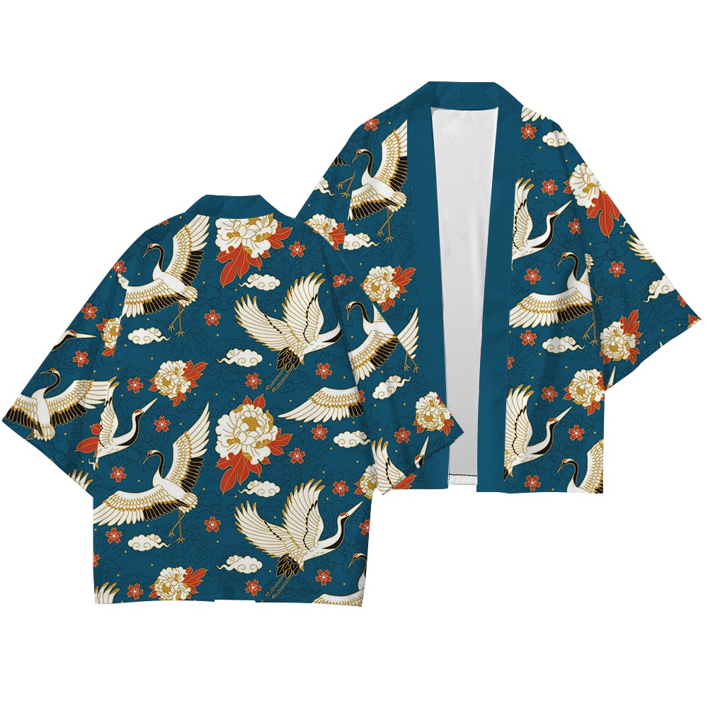 Áo Choàng Tắm Tay Lỡ 3 / 4 Phong Cách Kimono Thời Trang Mùa Hè Quyến Rũ Cho Nam