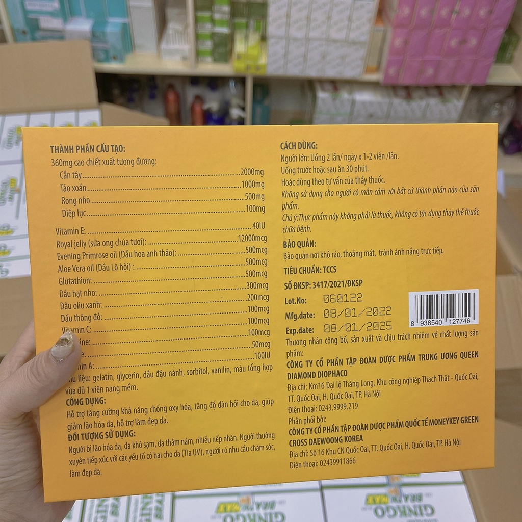 Viên Uống Đẹp Da Sữa Ong Chúa Royal Jelly Hàn Quốc Sét 2 lọ 60 viên