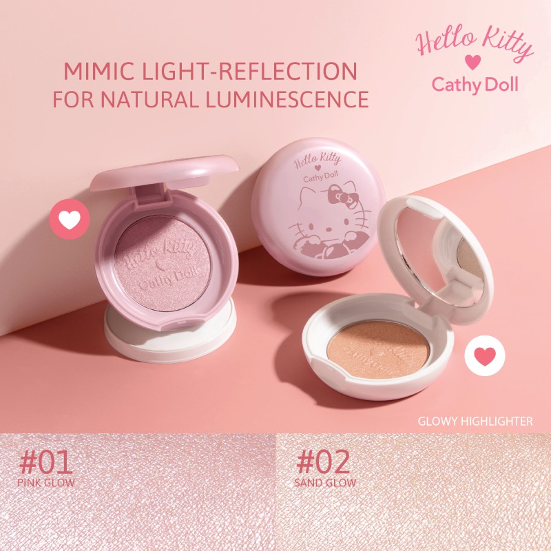 Phấn bắt sáng Hello Kitty Cathy Doll Glowy Highlighter 3.5g | BigBuy360 - bigbuy360.vn
