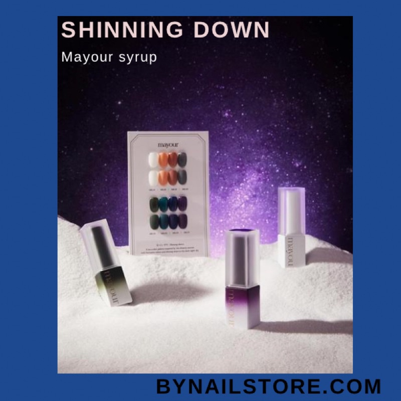 [Mayour syrup] Bộ sản phẩm sơn thạch cao cấp Hàn Quốc collection Shinning Down (8pcs)