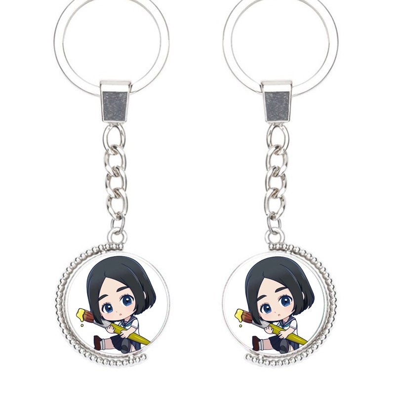 (Viền tròn) Móc khóa nhân vật BLUE PERIOD anime chibi xinh xắn tiện lợi