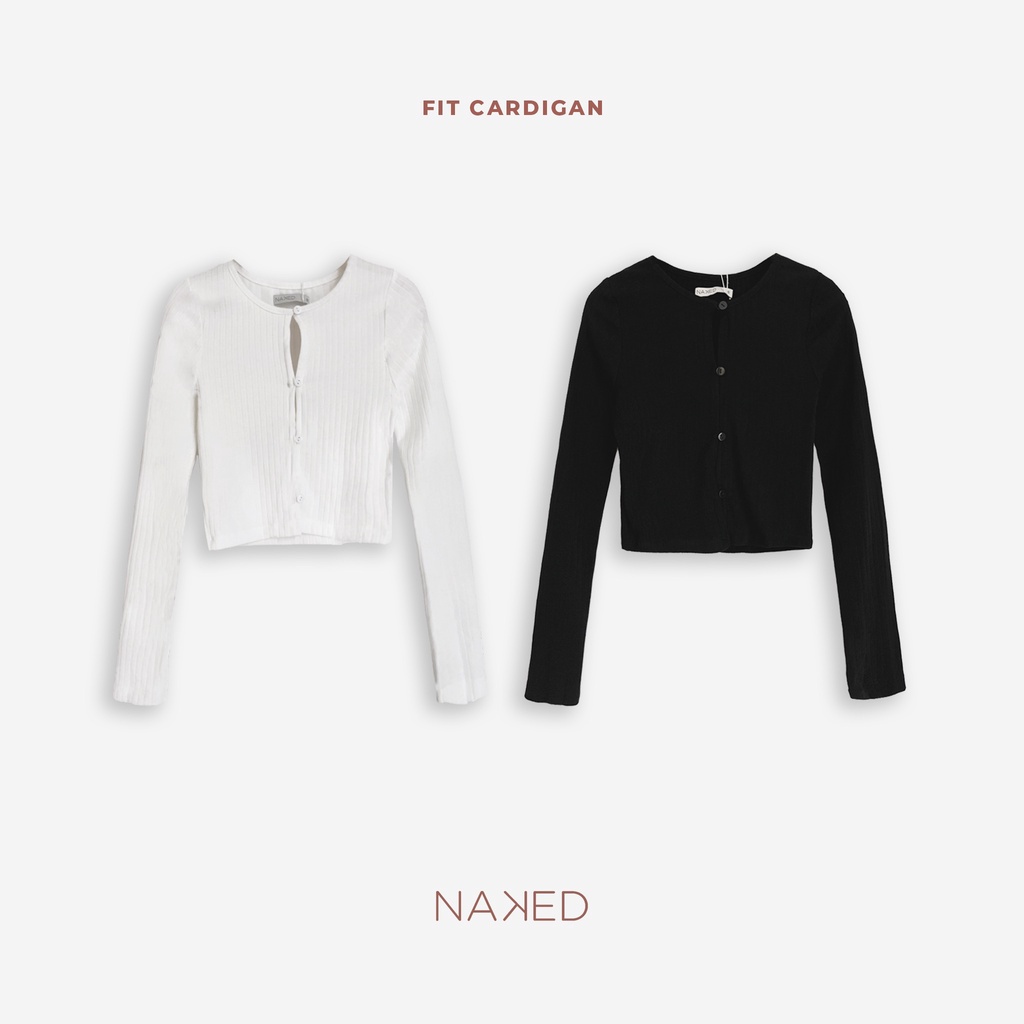 Áo len tăm cài khuy Naked by V - Fit Cardigan