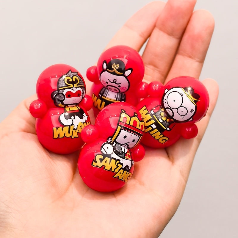 Lật Đật mini Hình Squid Game Và Doaremon Dễ Thương Siêu Đáng Yêu Đồ Chơi Cho Bé.
