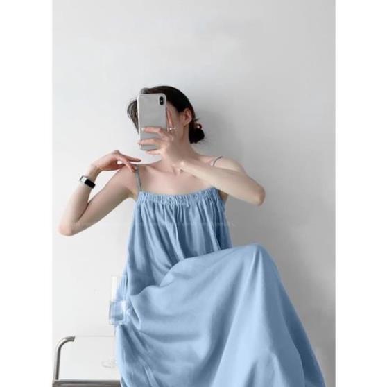Váy Maxy Đũi D02 Chun Ngực Dáng Dài