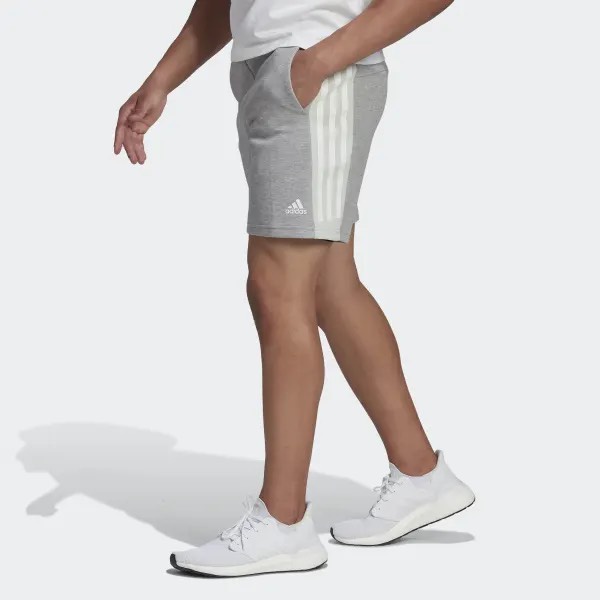 [CHÍNH HÃNG] Quần đùi short Adidas 3 sọc Future Icons màu Xám Mint - Code: HK4553
