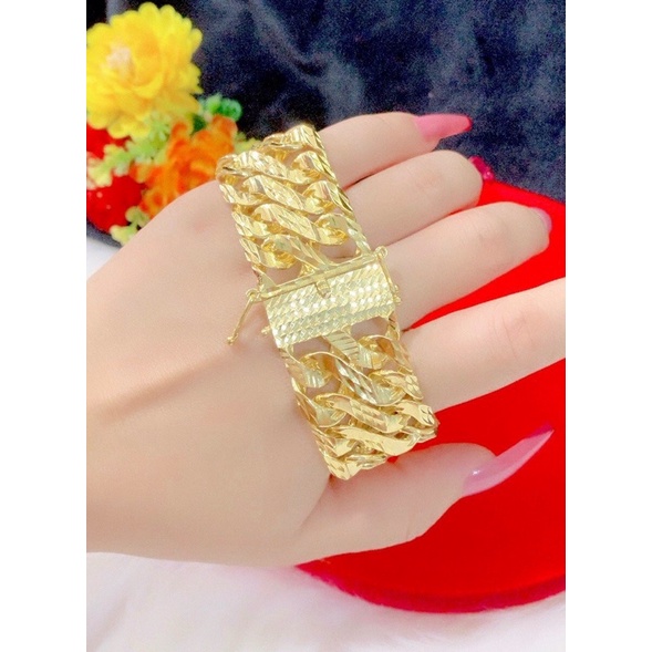 Lắc tay nam nữ dát vàng 18 cao cấp mẫu mới về