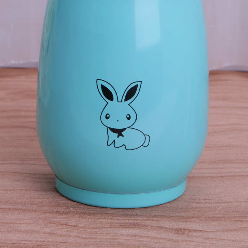 Bình Nước Giữ Nhiệt Bằng Thép Không Gỉ Hình Thỏ Đáng Yêu Cho Trẻ Em
