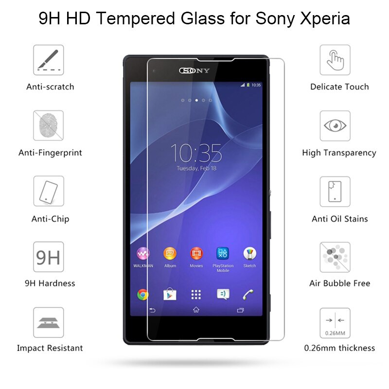 [Ảnh Thật] Kính CL SONY Z1 Compact 9H-0.26mm có mài cạnh 2.5D Cường Lực