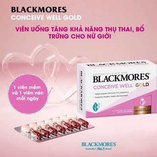 VIÊN UỐNG TĂNG KHẢ NĂNG THỤ THAI , BỔ TRỨNG BLACKMORES CONCEIVE WELL HỘP 56 VIÊN CỦA ÚC