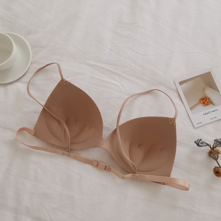 Áo Ngực Su Mút Mỏng - Bra Dây Mảnh - Áo Lót Nữ Cài Sau Hót Kingshop B818