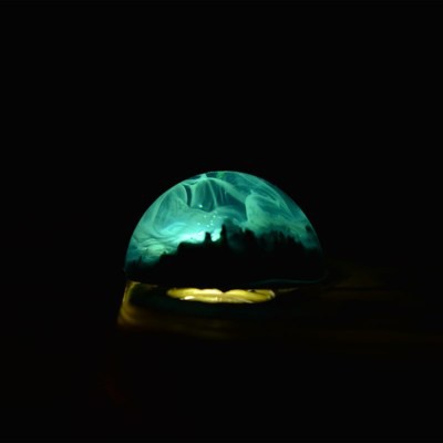 Phím Cơ Xuyên LED, Keycap trong suốt 3D, Phím Artisan Tinh Vân Lung Linh, Huyền Ảo