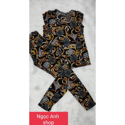 Bộ tay ngắn quần dài thun gân tầm ý