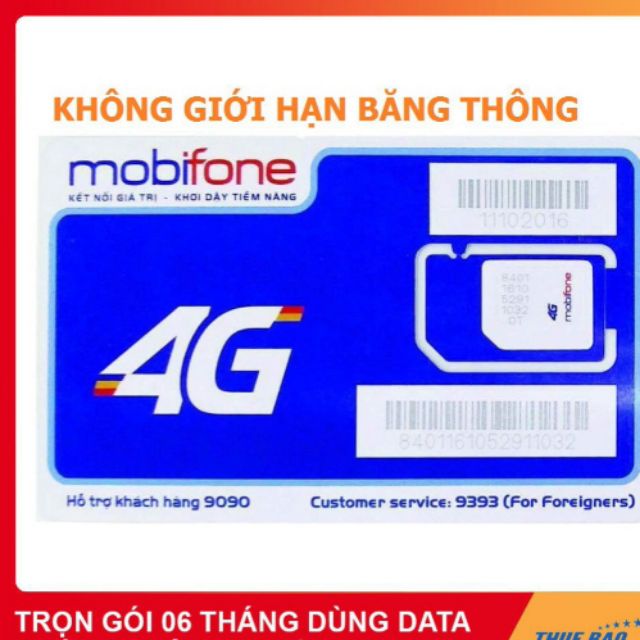 HÓT FREE 6 THÁNG KO PHẢI NẠP TIỀN SIM 4G MOBIFONE CHÍNH HÃNG FULL MAX BĂNG THÔNG KO GIỚI HẠN LUÔN LÀ TỐC ĐỘ CAO NHẤT