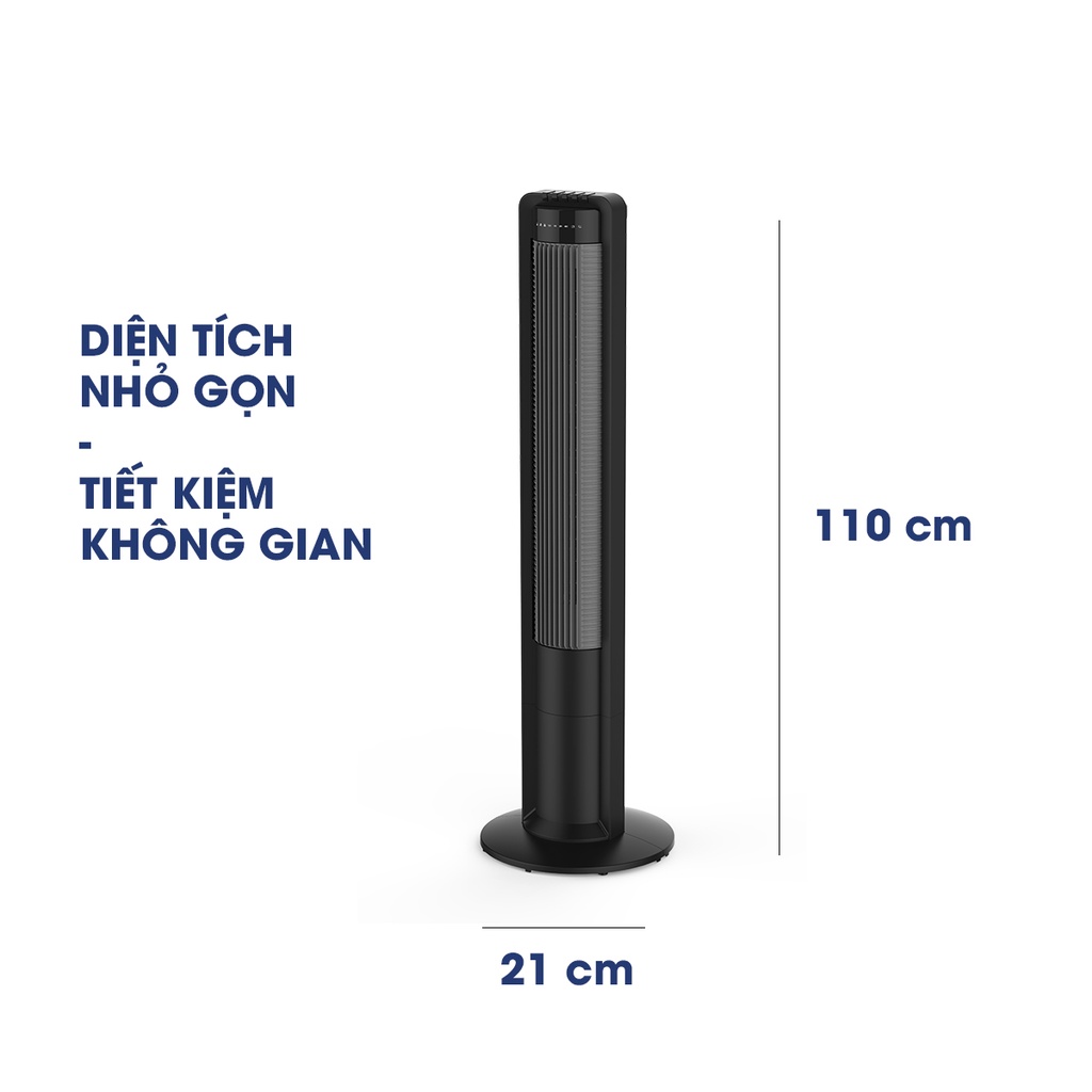 Quạt tháp cao cấp Panworld PW-049 BH 2 năm Quạt không cánh êm ái chính hãng Thái Lan