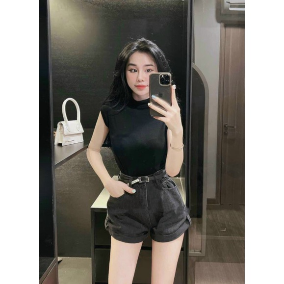 Áo cổ lọ thêu chữ chữ ngẫu nhiên siêu Hot A15