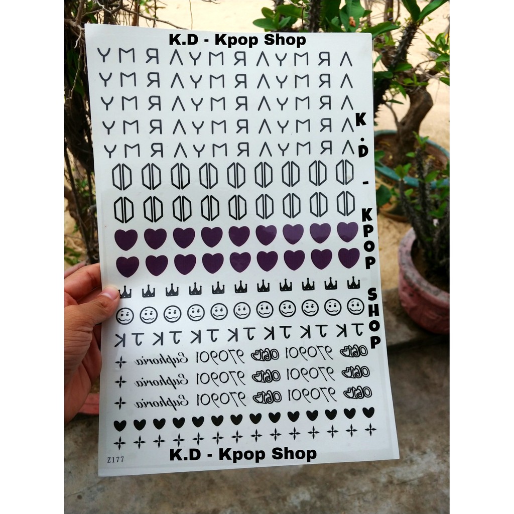 Hình Xăm ARMY Giống Jungkook