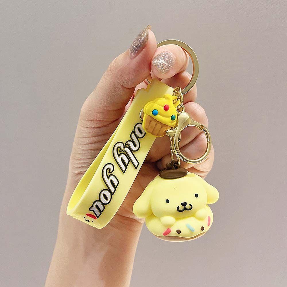Móc Khóa Mặt Hình Kuromi / Cinnamoroll / Mèo Kitty Hoạt Hình Dễ Thương
