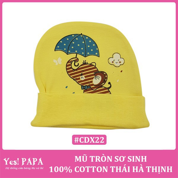 Mũ tròn sơ sinh 100% cotton Thái Hà Thịnh