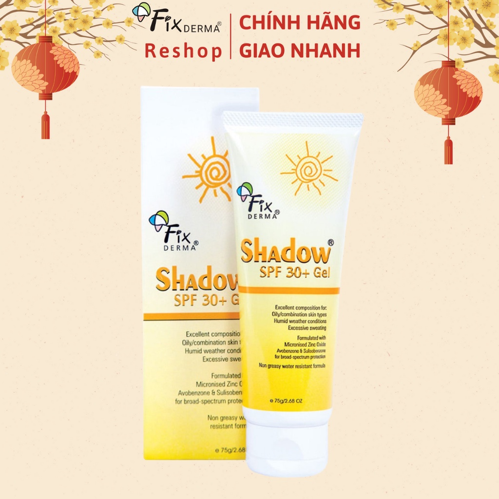 Kem chống nắng Fixderma Shadow SPF 50+ cho da mặt và toàn thân