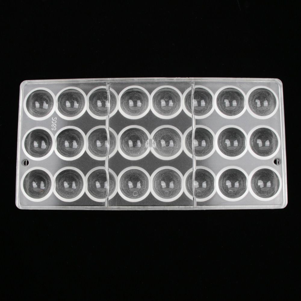 Khuôn nhựa trong suốt làm chocolate hình tròn