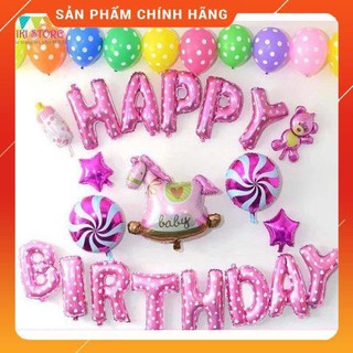 BÓNG HAPPY BIRTHDAY TRANG TRÍ SINH NHẬT CHO BÉ YÊU