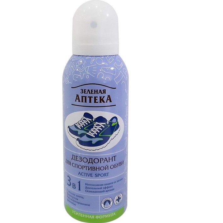 Xịt Khử Mùi Giày Thể Thao Zelenaya Apteka Active Sport 150ml - TN059