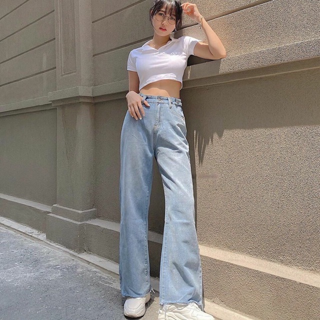 [RẺ VÔ ĐỊCH Áo Croptop Cổ Trụ Tay Ngắn Dáng Ôm Nhẹ Ulzzang