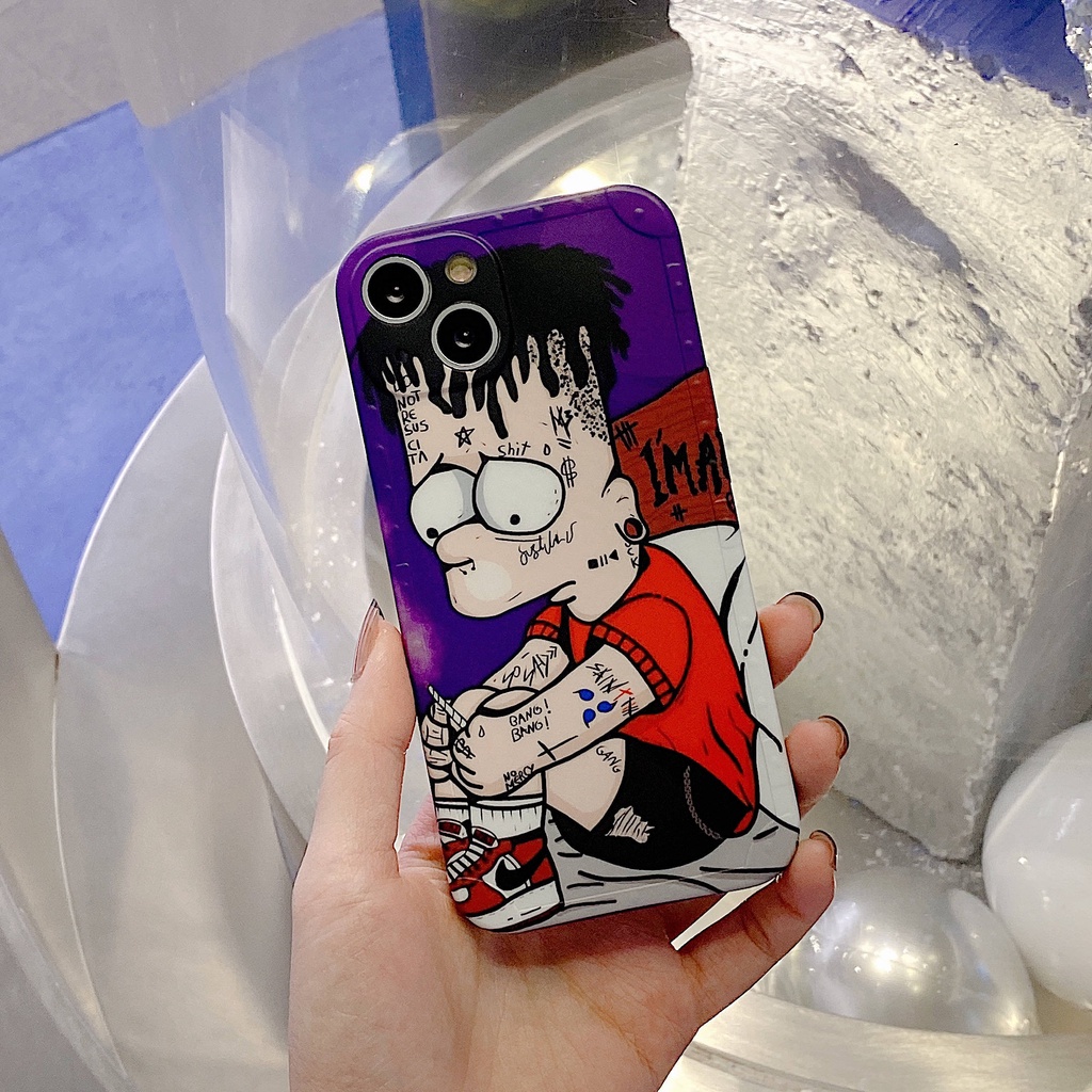 Ốp Điện Thoại In Hình Simpson Cho iPhone13Pro iP12Pro iPhoneXR iPhone11 12Promax 13Promax 11 12 13