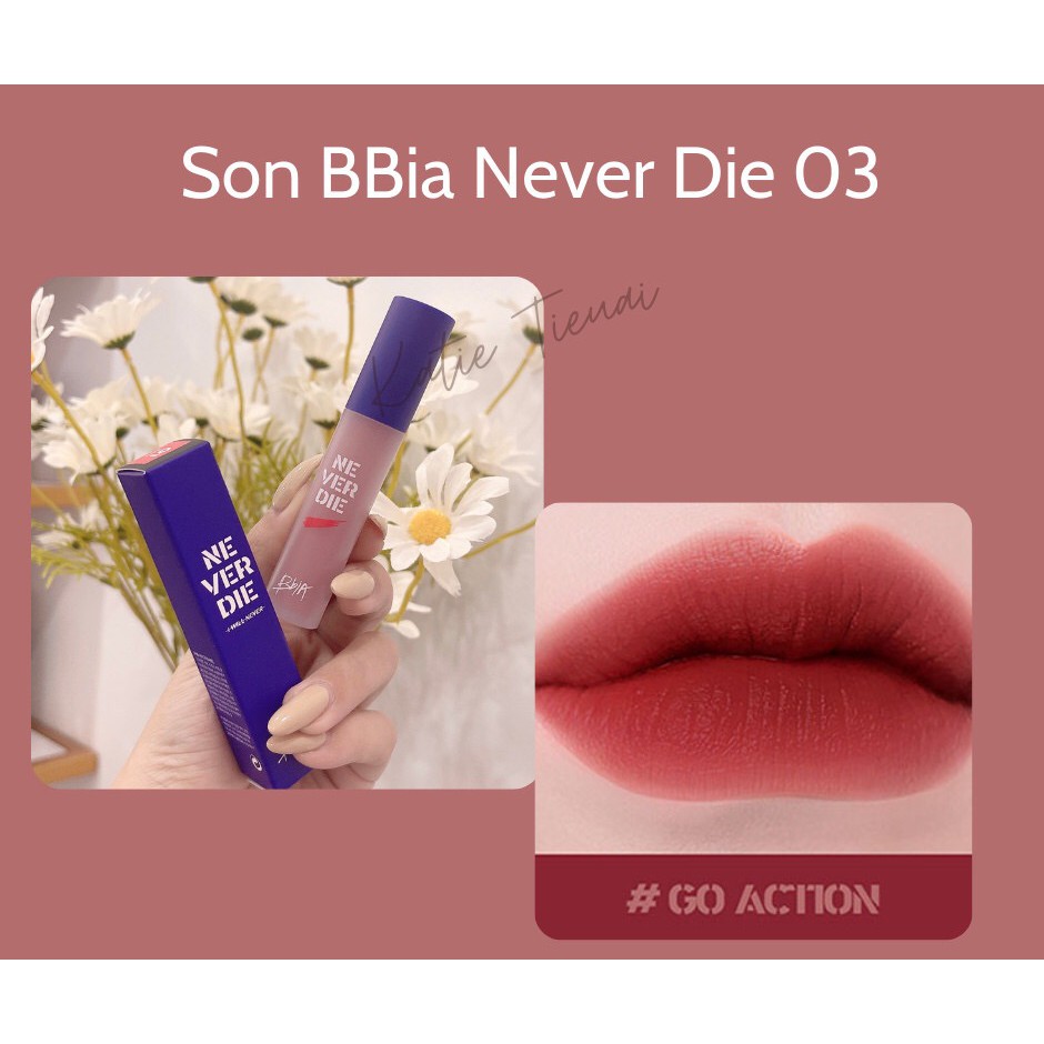 Son kem Never Die BbiA I Will Never (Màu 01, 02, 03, 04, 05)