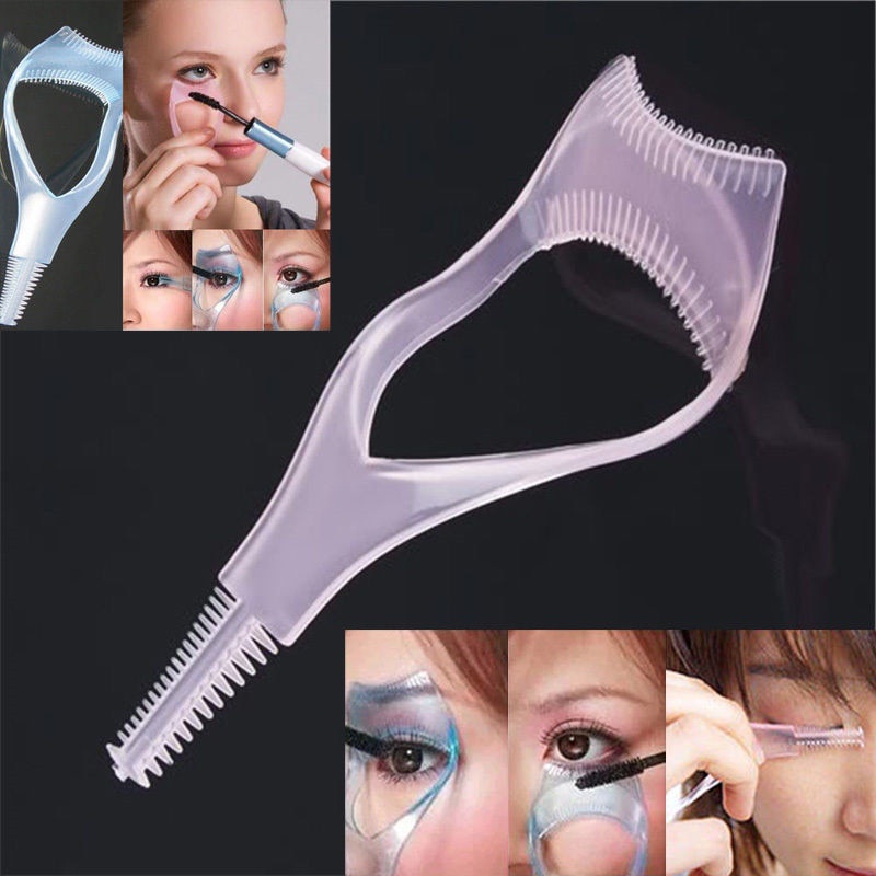 Dụng cụ hỗ trợ chuốt mascara trang điểm làm đẹp 3 trong 1 tiện dụng