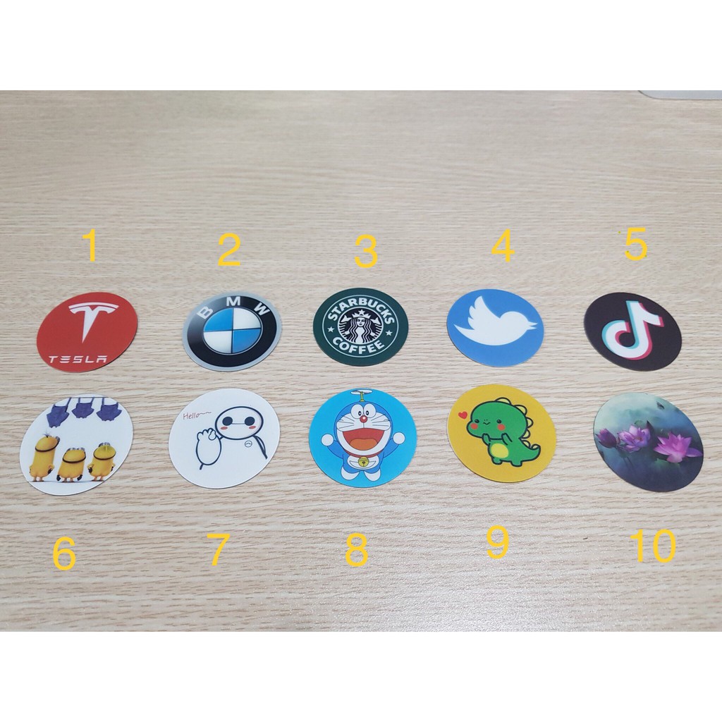 Thẻ cảm ứng từ RFID 125khz và NFC 13.56Mhz dạng Dán hình cute, thẻ thang máy, vé gửi xe...