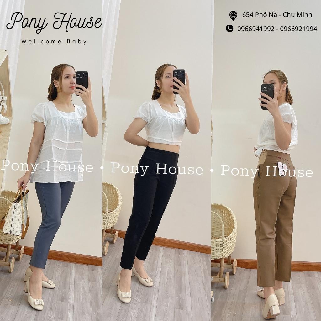 Quần Bầu Baggy Dài - Quần Vải Công Sở Siêu Đẹp Có Đáp Bụng Và Chun Chỉnh Bụng From Chuẩn Hàng Loại 1