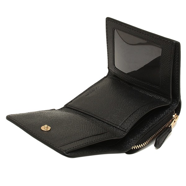 Ví Coach hàng hiệu Small Black Trifold Wallet F37968 - IMBLK ( Chính Hãng )