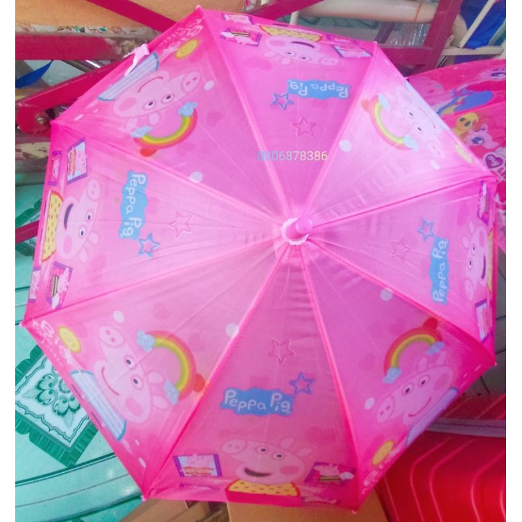 Ô dù cho bé gái hình heo peppa