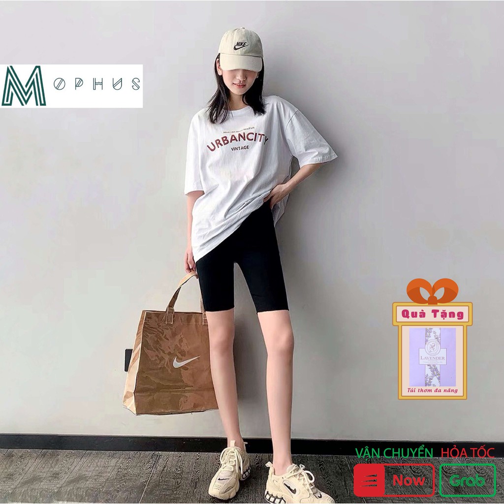 Quần legging lửng Mophus nữ vải thun co dãn cao cấp nâng mông dáng ôm - EQ001