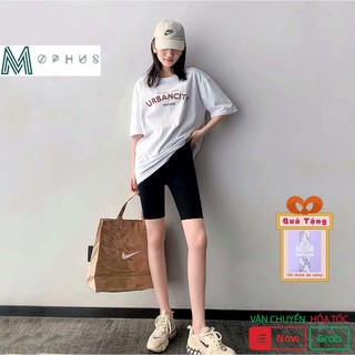 Quần legging lửng Mophus nữ vải thun co dãn cao cấp nâng mông dáng ôm - EQ001
