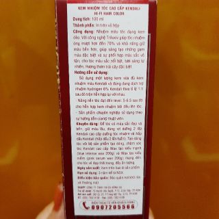 Kem nhuộm tóc cao cấp Kendali 100ml
