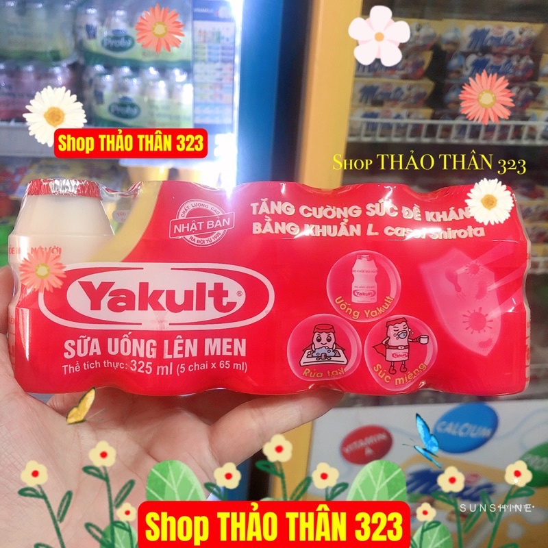 Sữa Chua Uống Yakult Lợi Khuẩn Len Men Tự Nhiên 65ml