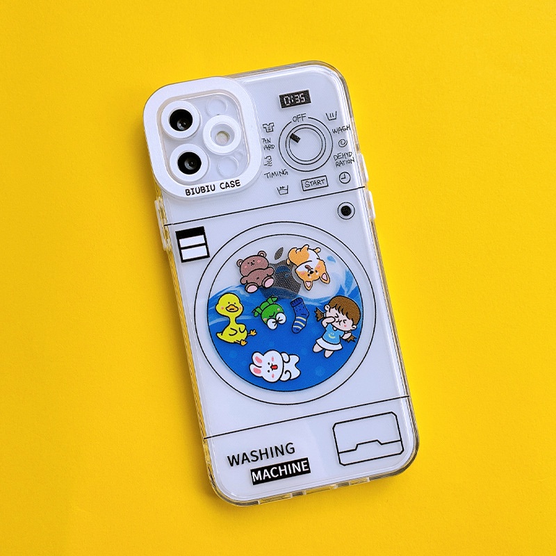 Ốp Điện Thoại Hình Máy Giặt Dễ Thương Cho IPhone 13 Pro Max 13 Mini 12 Pro Max 12 11 IPhone 6s 7 8 Plus XR Max