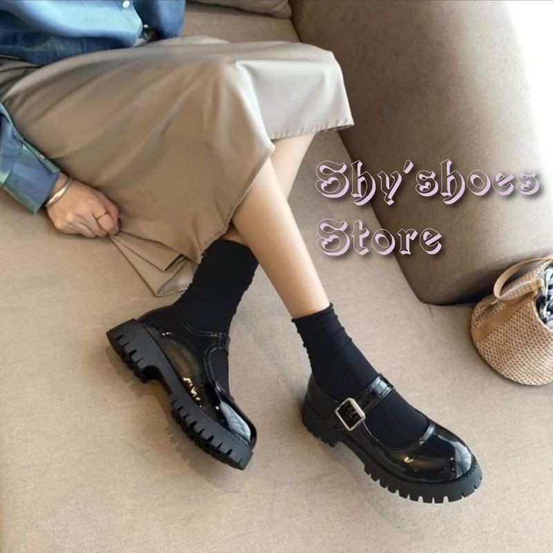 (Có Sẵn) Giày Lolita Mary Jane phong cách oxford cá tính đế cao 5cm | BigBuy360 - bigbuy360.vn