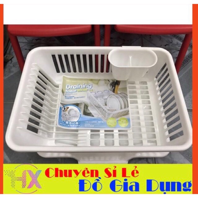 Rổ úp bát có khay hấng nước size đại