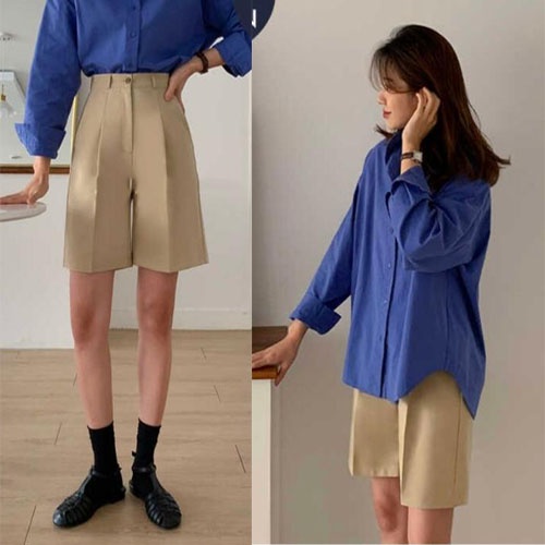 Quần Short Nữ Ống Rộng Mặc Nhà Chất Tuyết Mưa Xinh Xắn, Quần Lửng Ống Rộng Cân Nặng Từ 40kg - 65kg m228