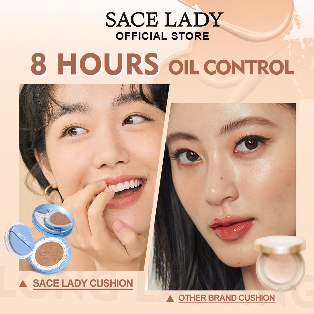 BB Cushion SACE LADY lâu trôi chống thấm nước trang điểm mặt SPF50/PA+++ | BigBuy360 - bigbuy360.vn