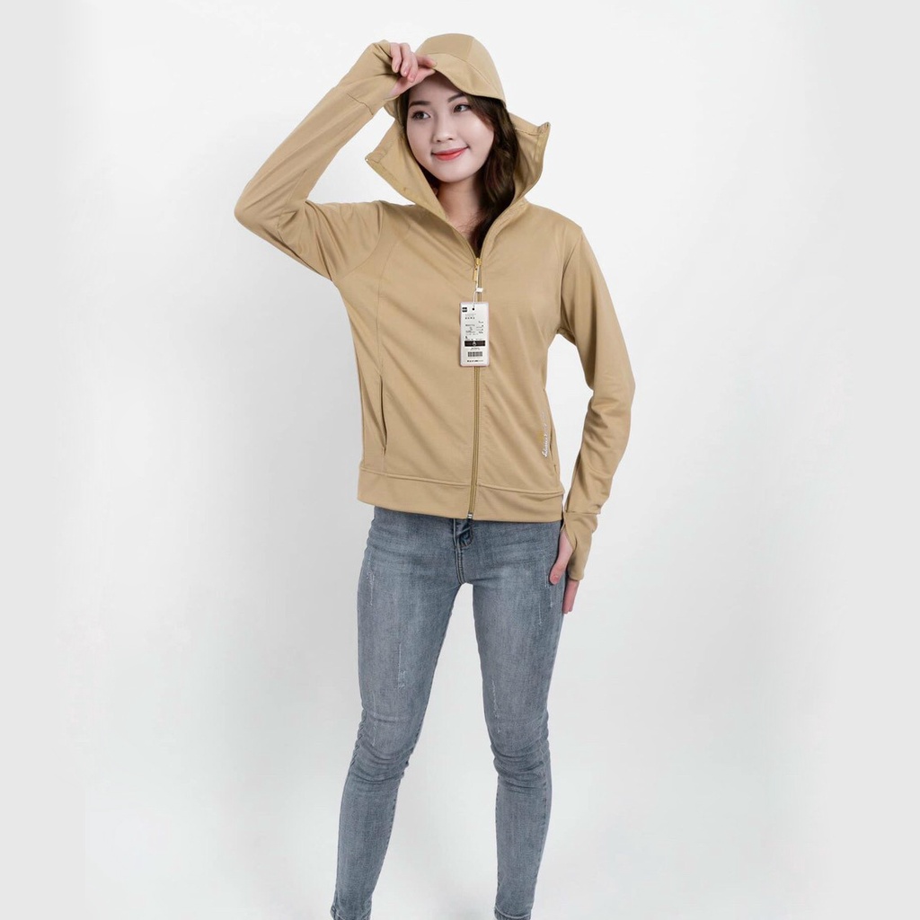 Áo Chống Nắng Nữ GU 2 lớp vải Thun Lạnh thoáng mát chống nắng chống tia UV hiệu quả